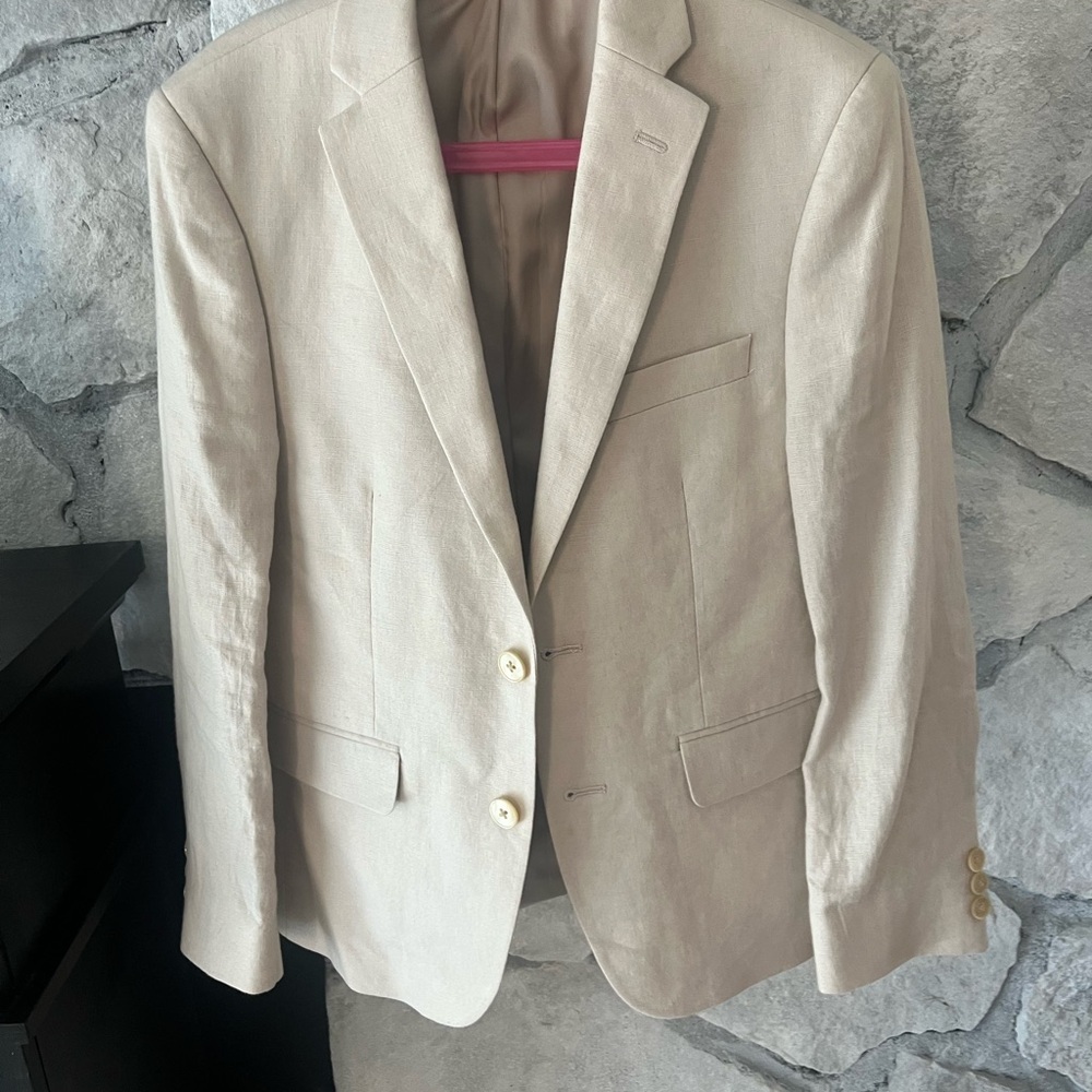 Lauren Ralph Lauren Kids Blazer in Light Cream